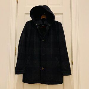 Vintage Burberry Wool Coat Women Size Large
